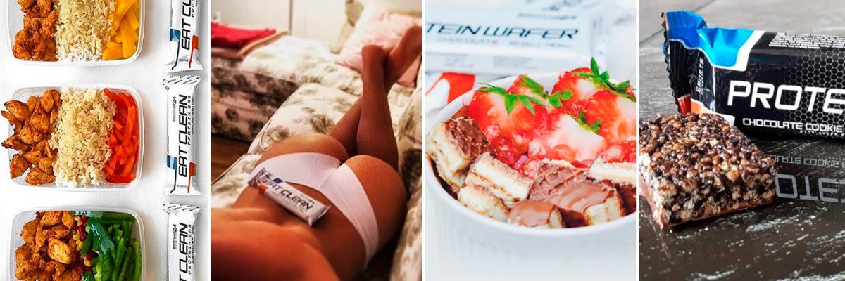 Proteinriegel für den Muskelaufbau