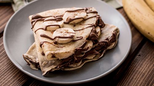 Eiwitrijke chocolade speltpannenkoekjes