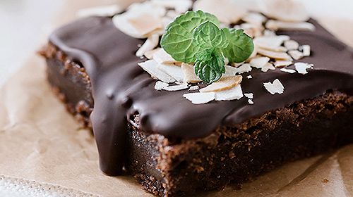 Zwarte bonen Brownie
