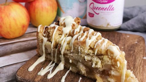 Apple Crumble - Leckerer, saftiger Apfelkuchen ohne beigefügten Zucker!
