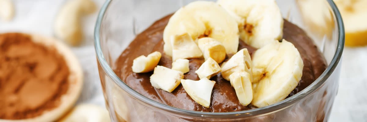 Veganer Avocado-Bananen-Pudding
