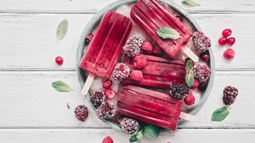 Vanille-Himbeer Slim Eis