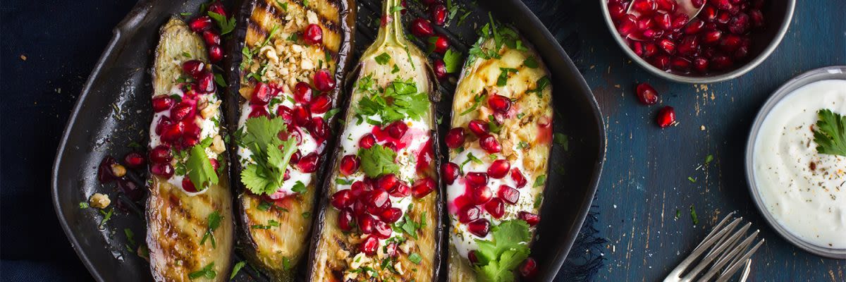 Gegrillte Aubergine