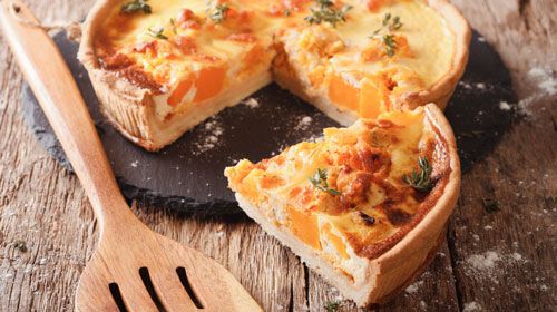 Protein-Quiche mit Kürbis