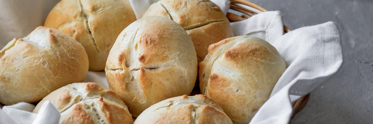 Selbstgemachte Frühstücksbrötchen