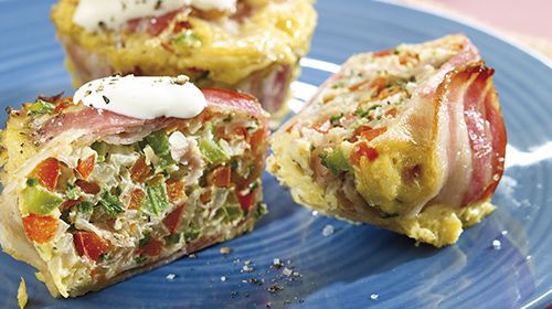 Bunte Low Carb Eiermuffins