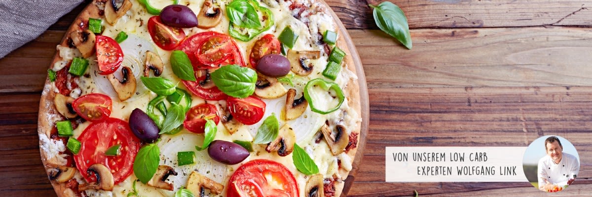 Vegetarische Low Carb Pizza