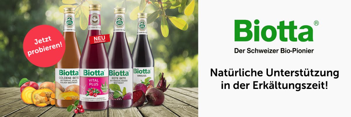 Biotta - Natürlicher Genuss in der Erkältungszeit