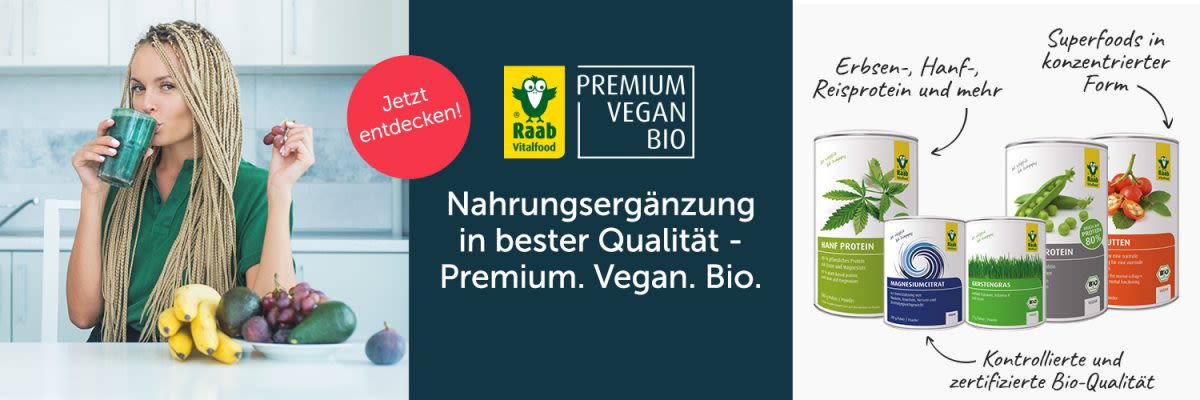 Raab Vitalfood. Superfood & Nahrungsergänzung für die Gesundheit!