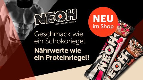 NEOH - Rauf mit dem Genuss. Runter mit dem Zucker!