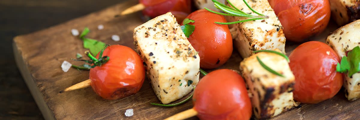 Halloumi-Grillspieße