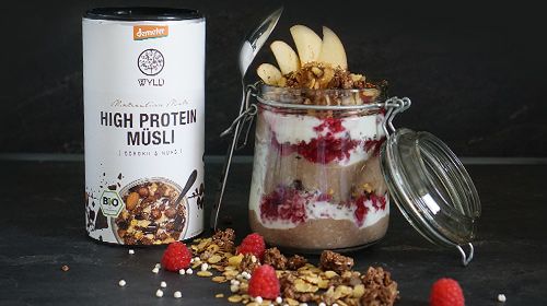 High Protein Schichtmüsli im Glas