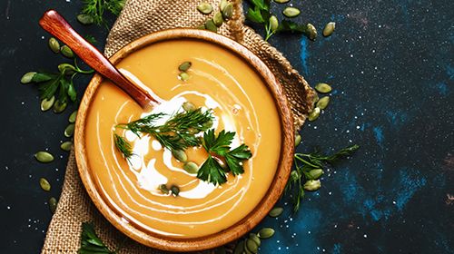 Kürbissuppe mit Kokosmilch