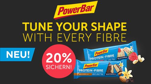 Der neue PowerBar Protein + Fibre – mit dem Plus an Ballaststoffen