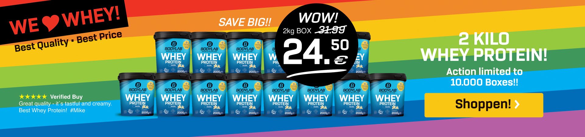 Bodylab24 Whey Protein Eiweißpulver