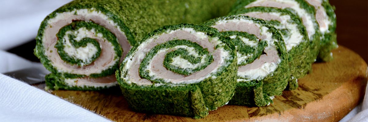 Spinat-Thunfisch-Rolle