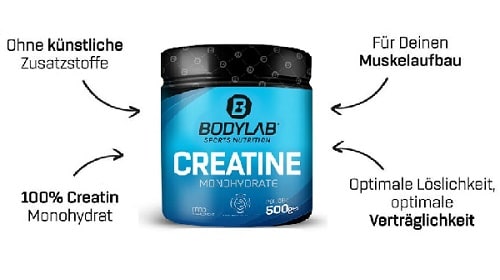 Creatine Powder von Bodylab24 – Geheimwaffe für den Muskelaufbau!