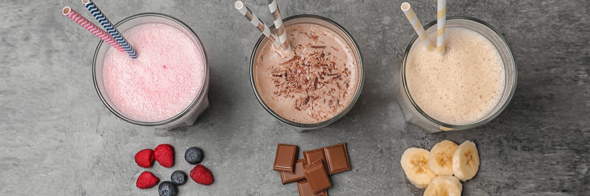 1500x500 verschiedene Proteinshakes