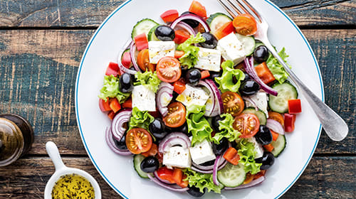 Een makkelijke Griekse salade
