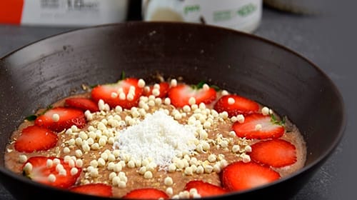 Whey recept chocolate Dipped Strawberry Oats
