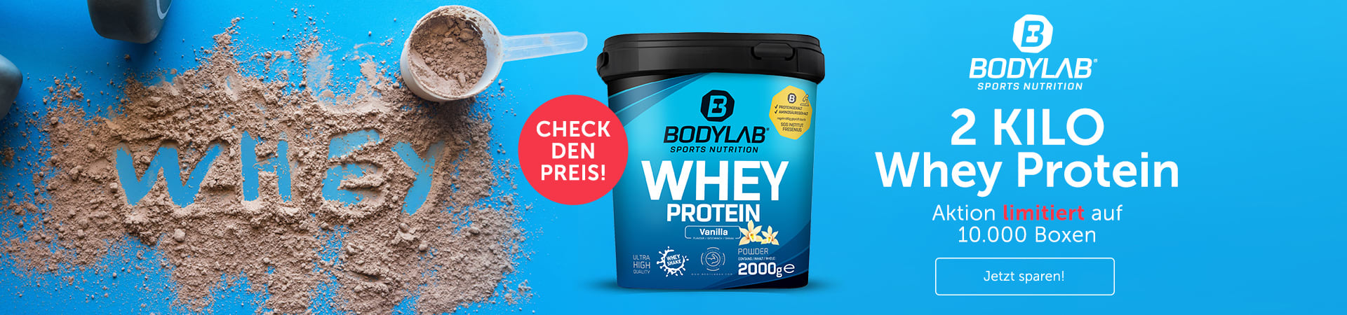 Bodylab Whey Protein 2kg im Angebot