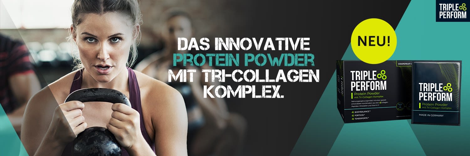 TRIPLE PERFORM – Protein Powder mit Tri-Collagen Komplex 