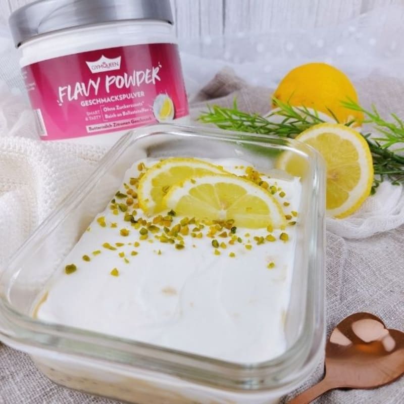 Buttermilk Lemon Overnight Oats mit Flavy Powder