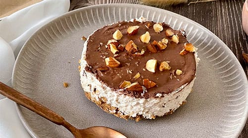 No-Bake Nougat Cheesecake