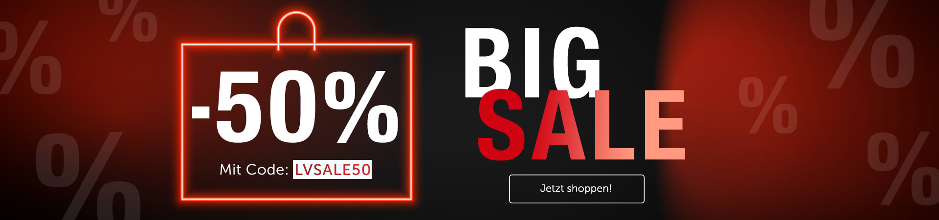 Mach mit bei den BIG SALE Shopping Days & sichere dir unschlagbare 50% Rabatt!