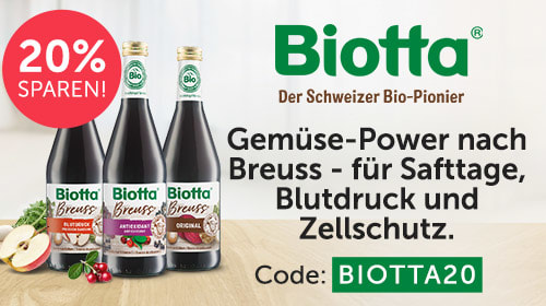 Natürlich gut für mich! Hochwertiges Bio-Gemüse von Biotta!