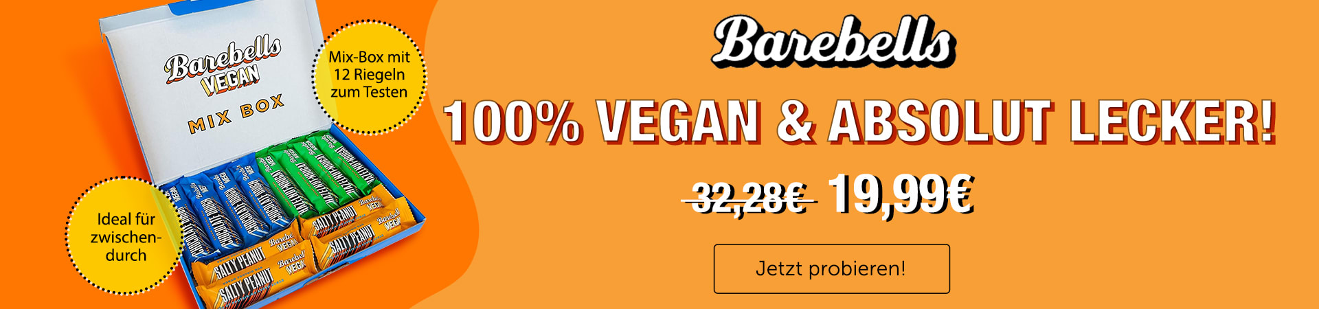 Entdecke jetzt die veganen Proteinbars von Barebells  - unbeschreiblich lecker und 100% Vegan!