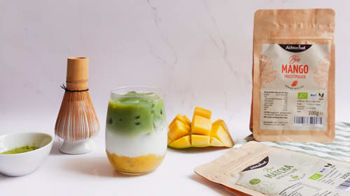 Iced Mango Matcha