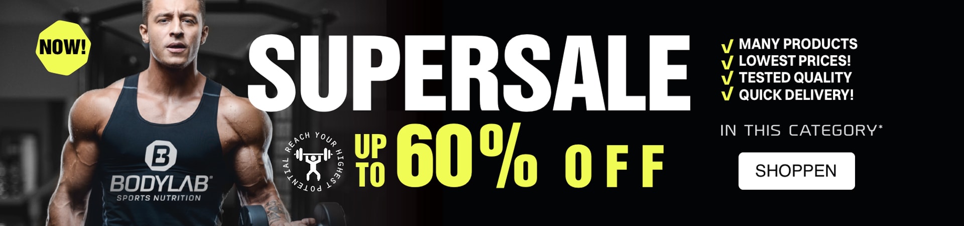 Spieropbouw, fitness, afvallen, Whey protein | Bodylab Shop