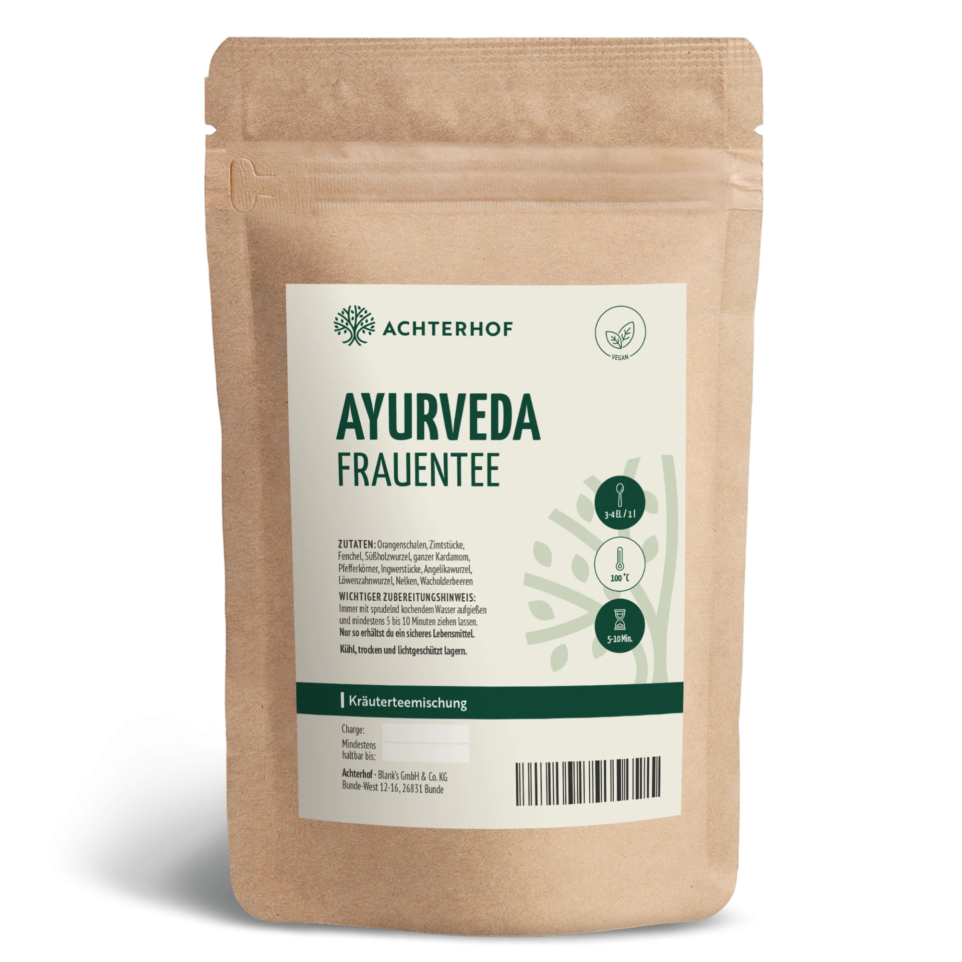 Ayurveda Frauentee (100g) depicted