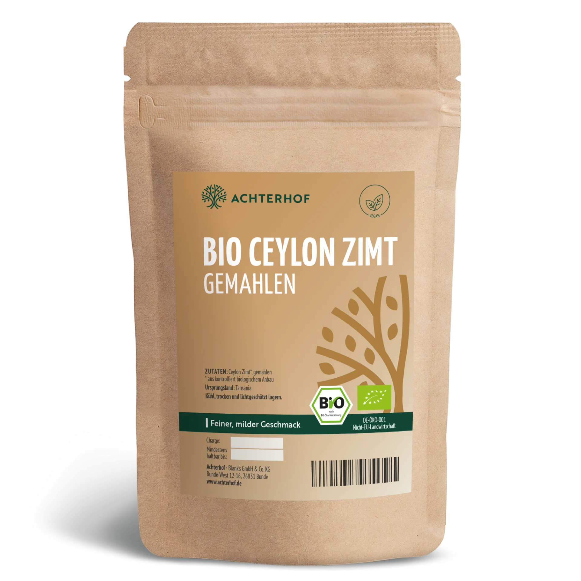 Bio Ceylon Zimt gemahlen (250g) depicted