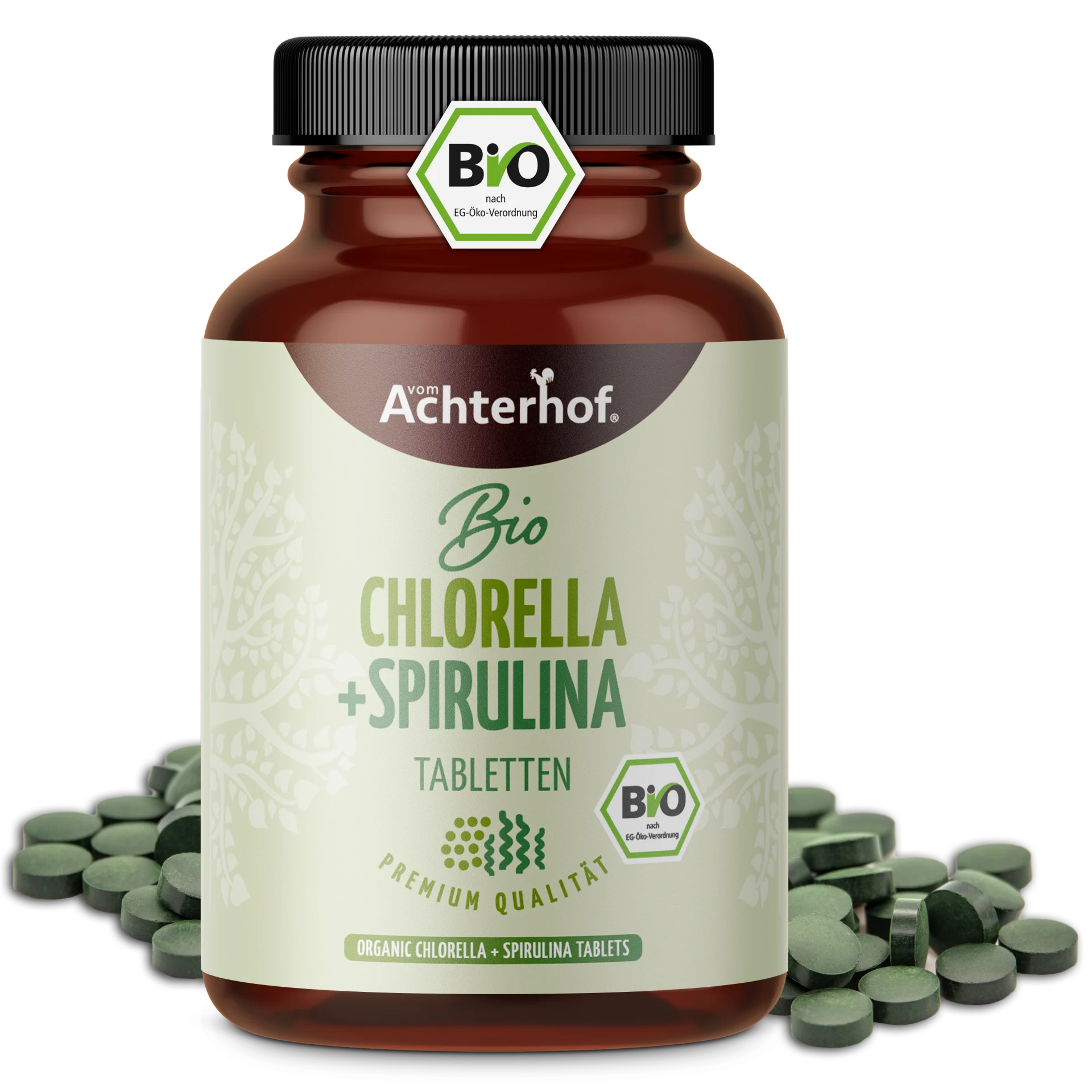 Chlorella & Spirulina Algen Tabletten Bio (400 Tabletten) depicted