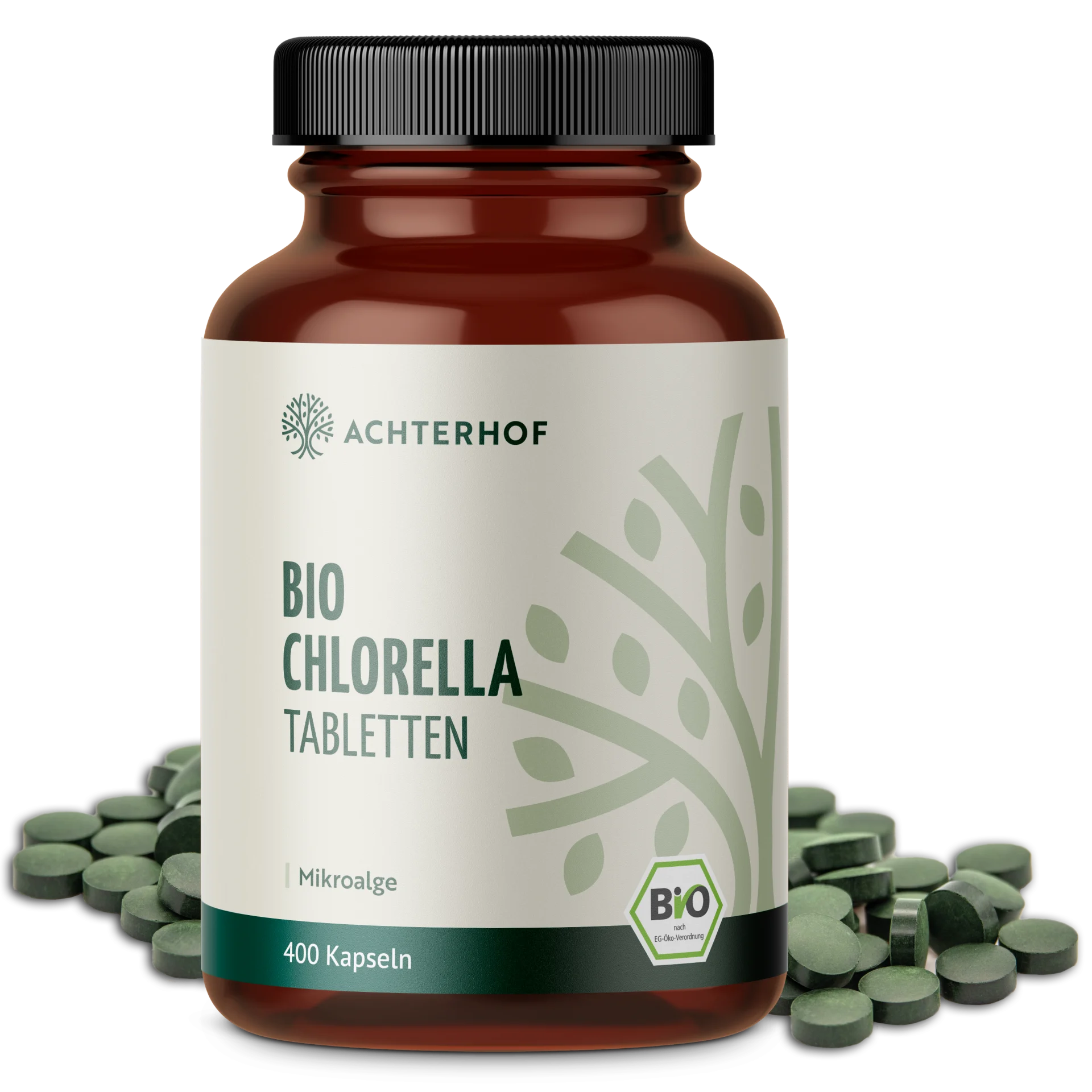 Chlorella Algen Tabletten Bio (400 Tabletten) depicted