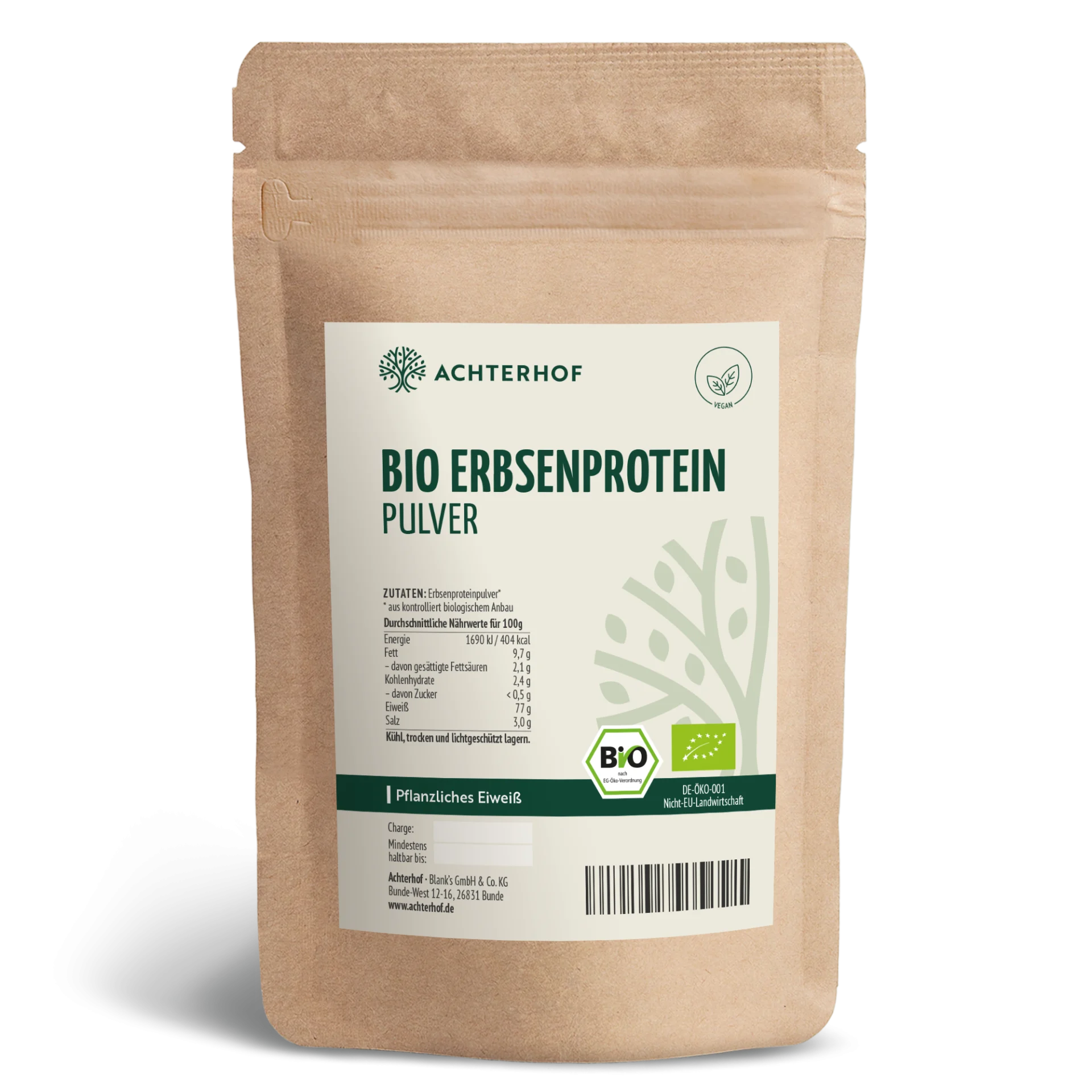 Bio Erbsenprotein Pulver (1000g) depicted