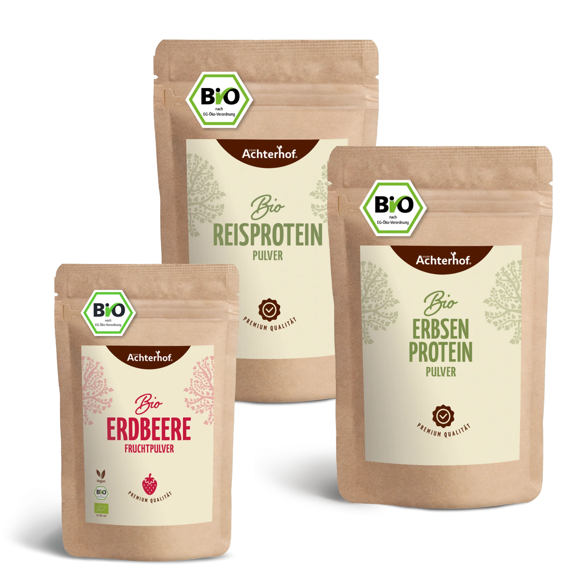 Bio Erdbeer Protein Shake Set depicted