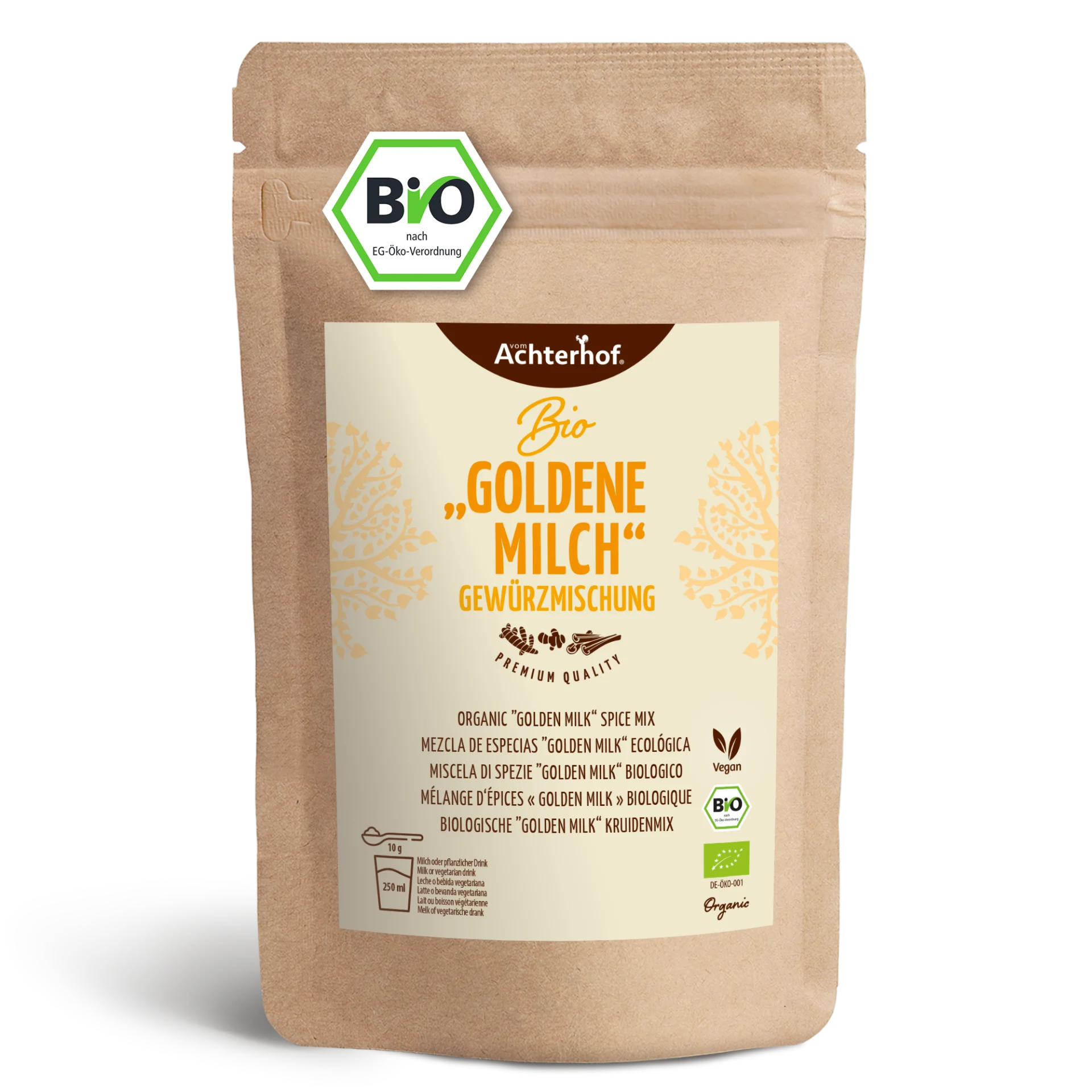 Goldene Milch Gewürzmischung Bio (1000g) depicted