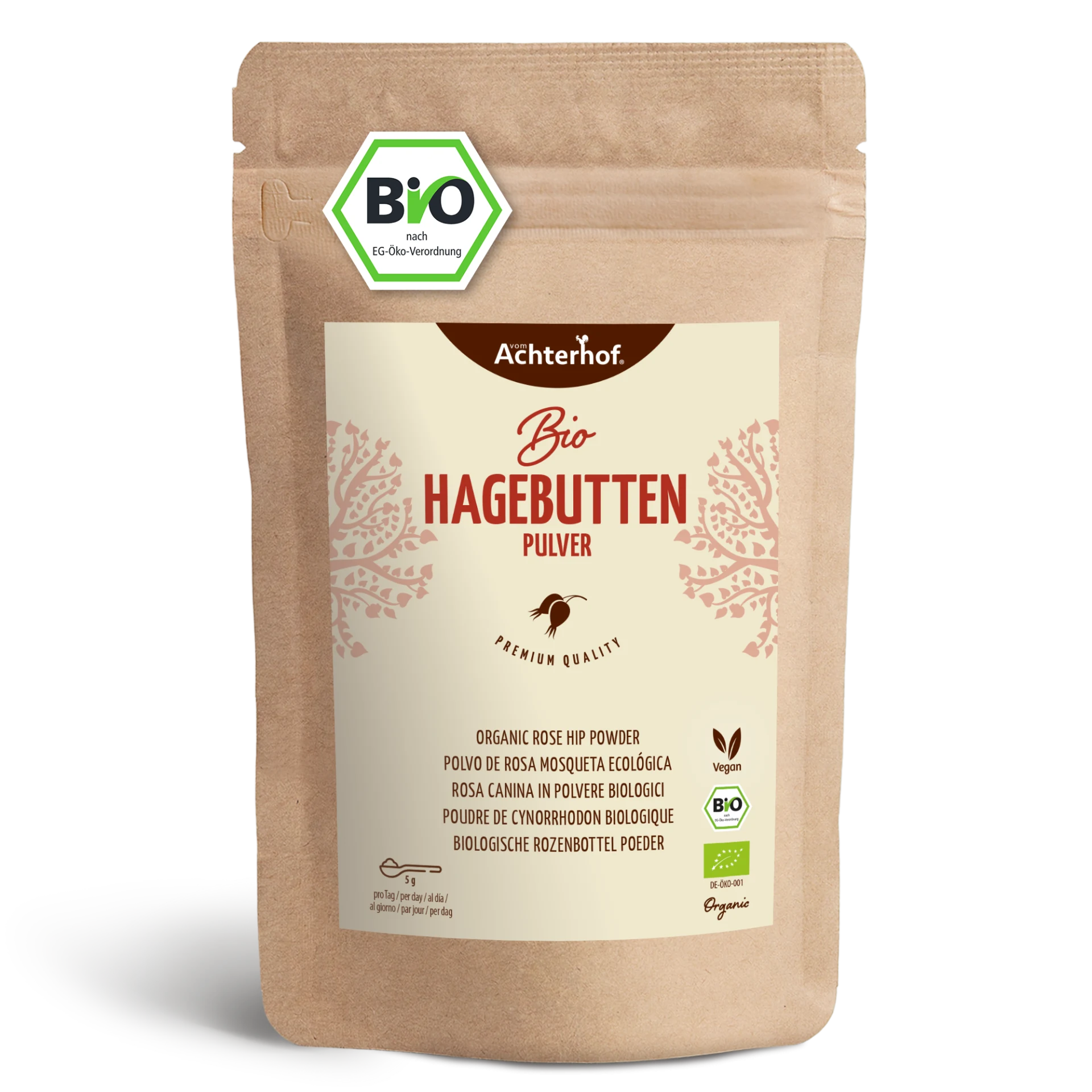 Bio Hagebutten Pulver Bio (150g) depicted