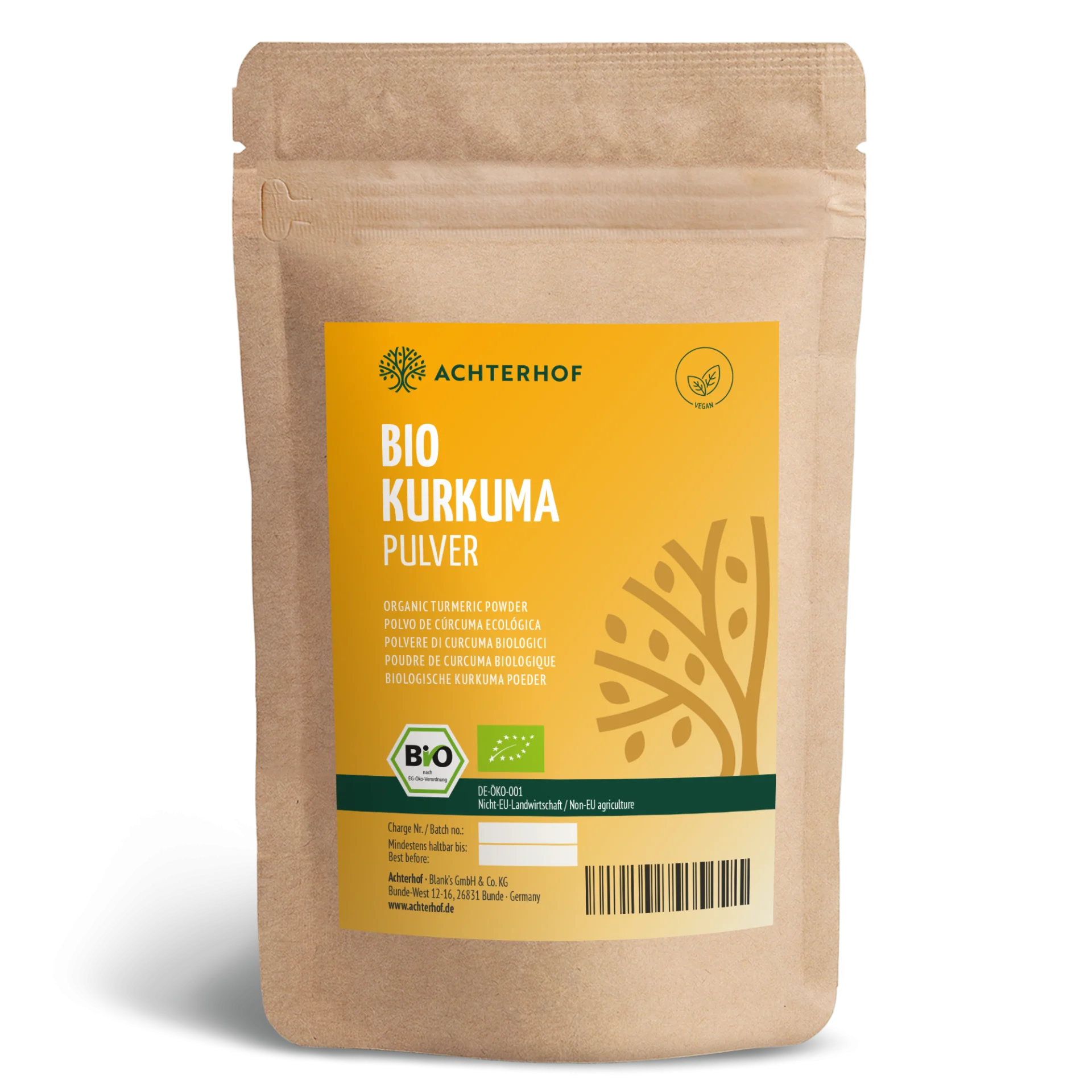 Bio Kurkuma Pulver (250g) depicted