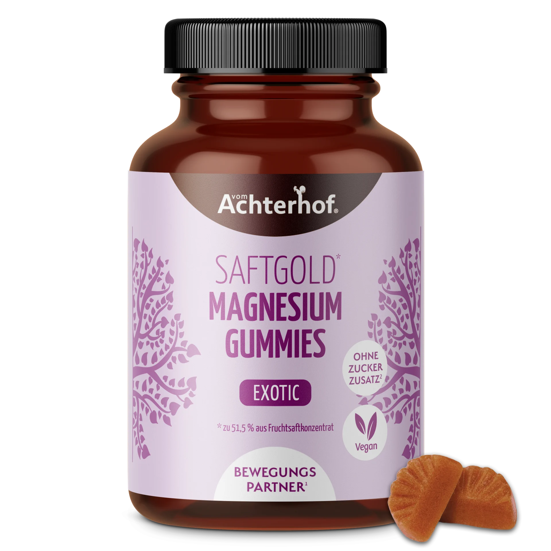 Saftgold Magnesium Gummies Exotische Früchte (60 Stück) depicted