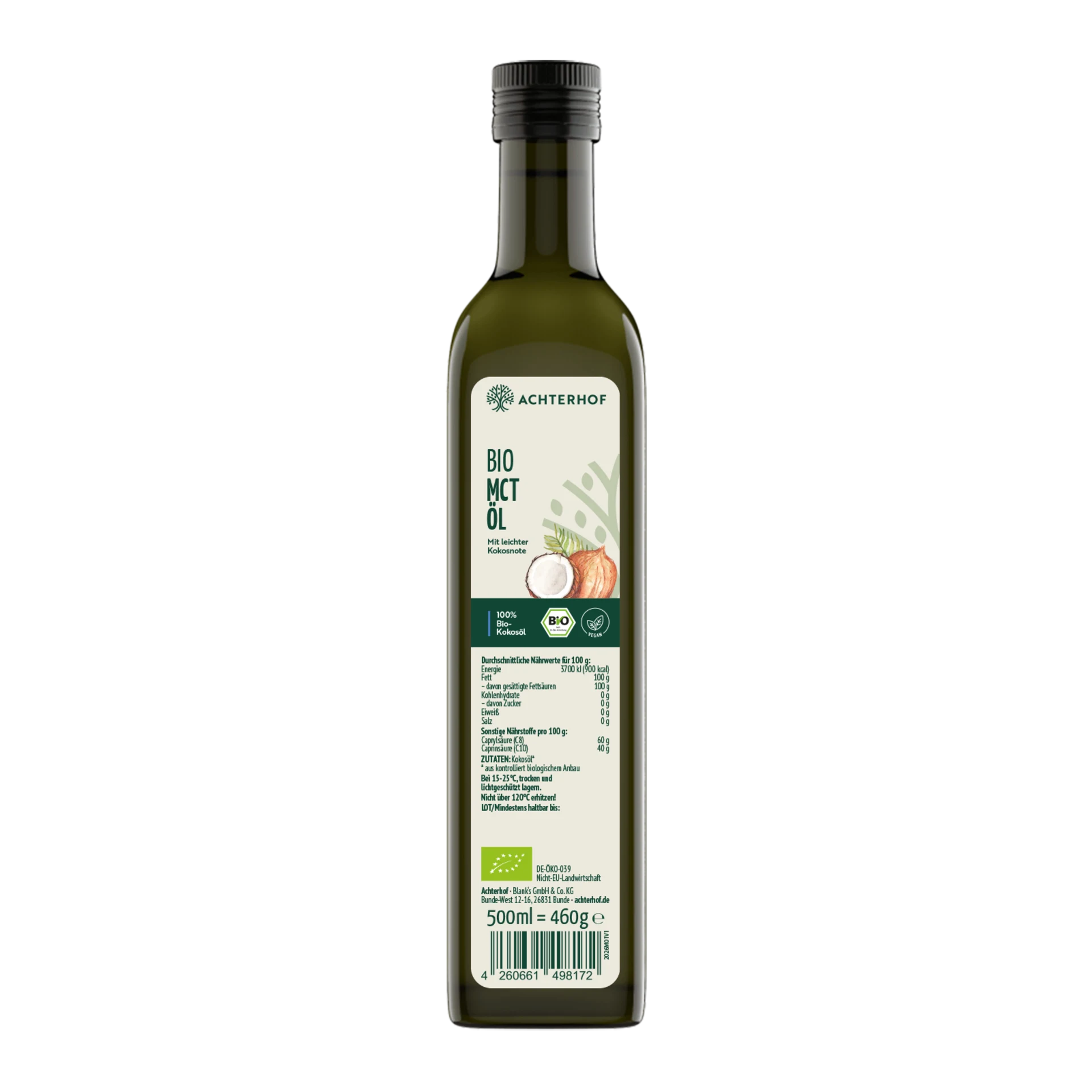 Bio MCT Öl (500ml) depicted
