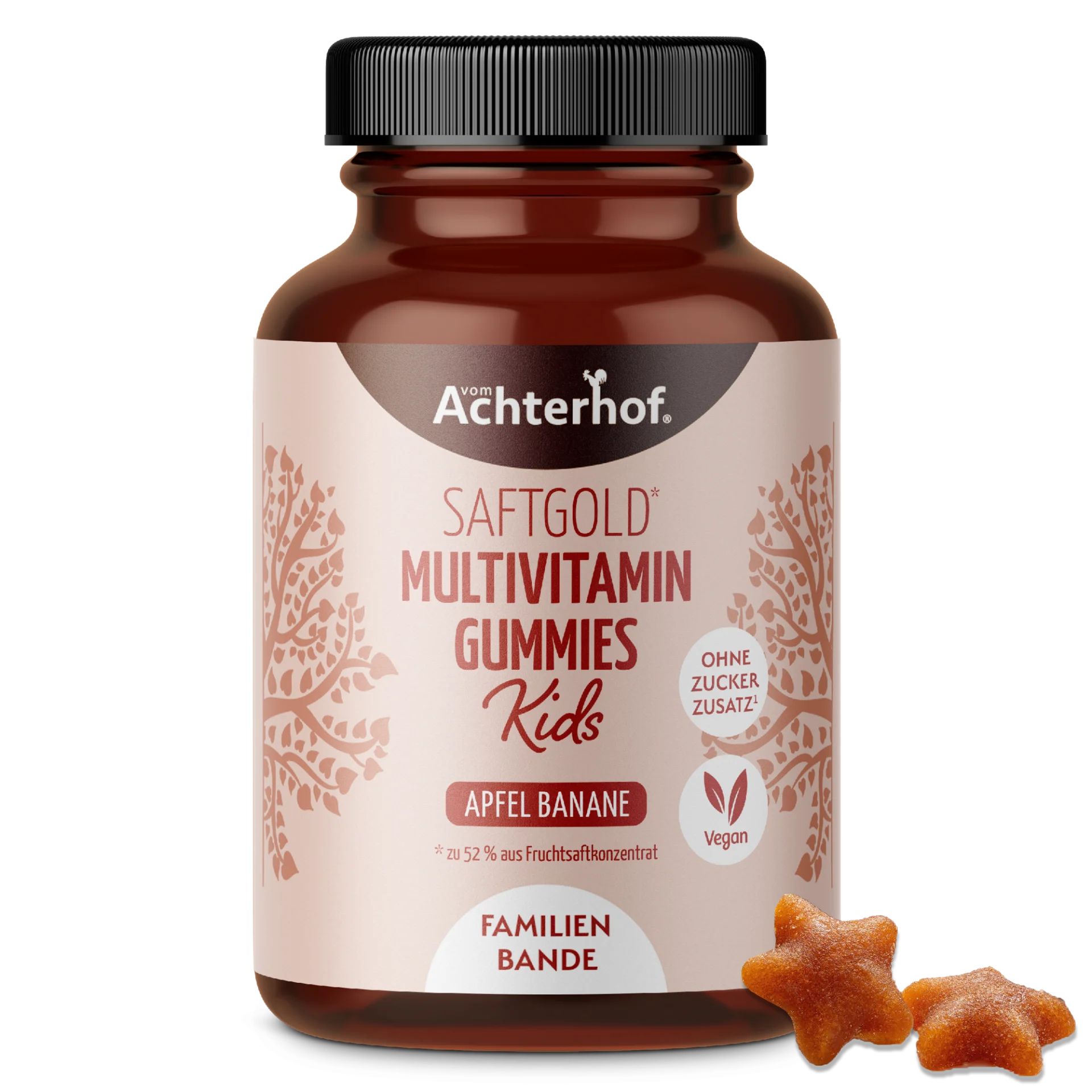 Saftgold Multivitamin Kids Gummies Apfel Banane (190 Stück) depicted
