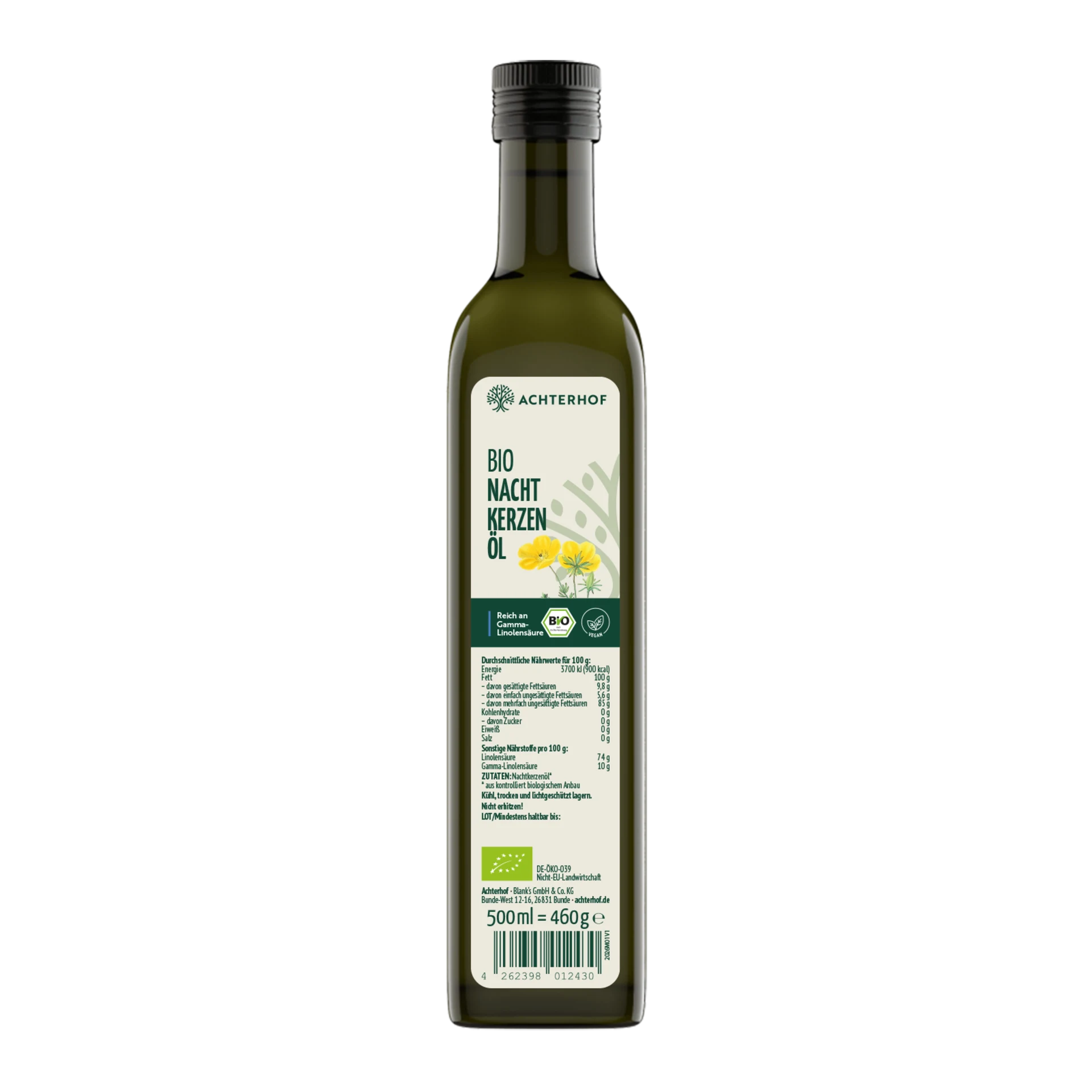 Bio Nachtkerzenöl (500ml) depicted