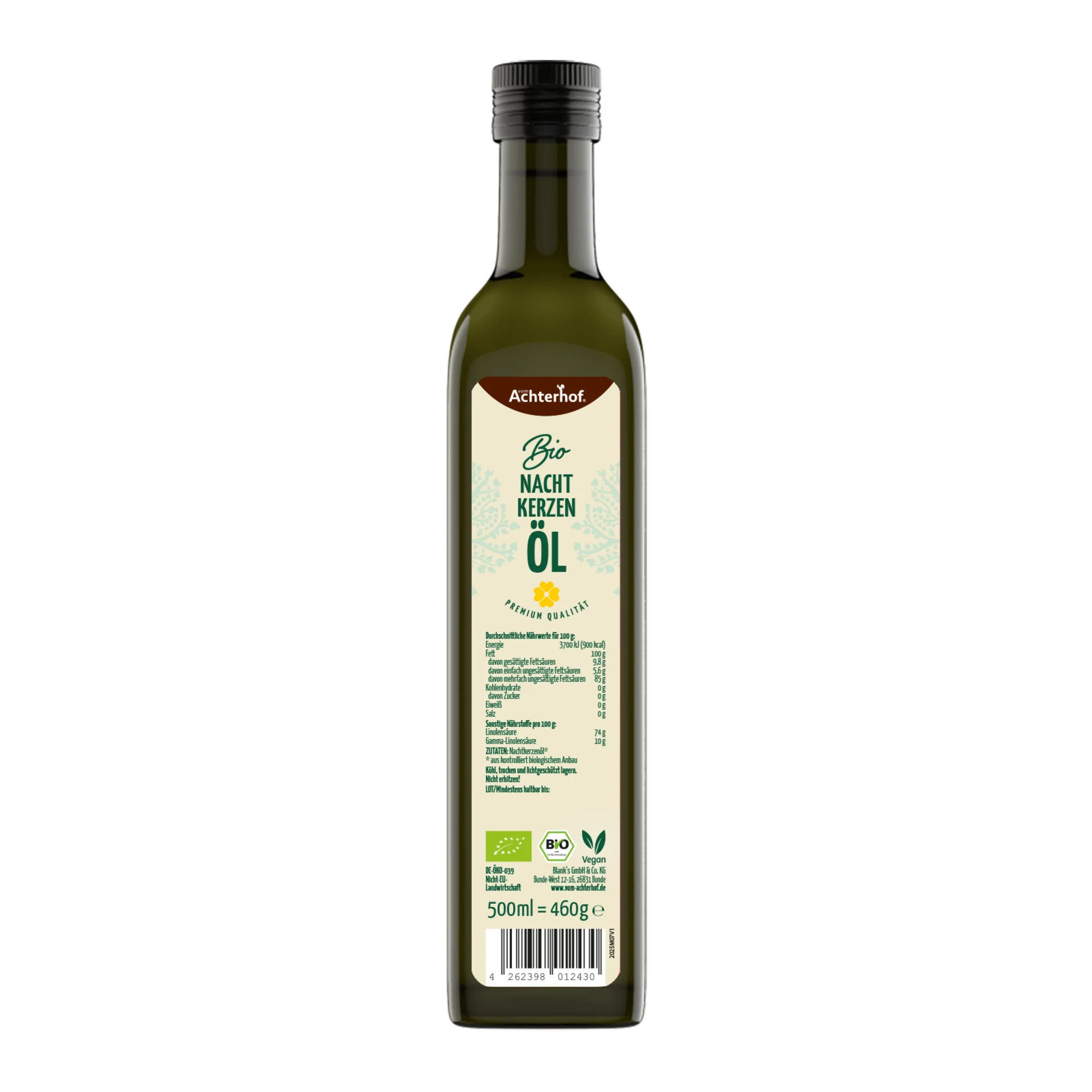 Bio Nachtkerzenöl (500ml) depicted