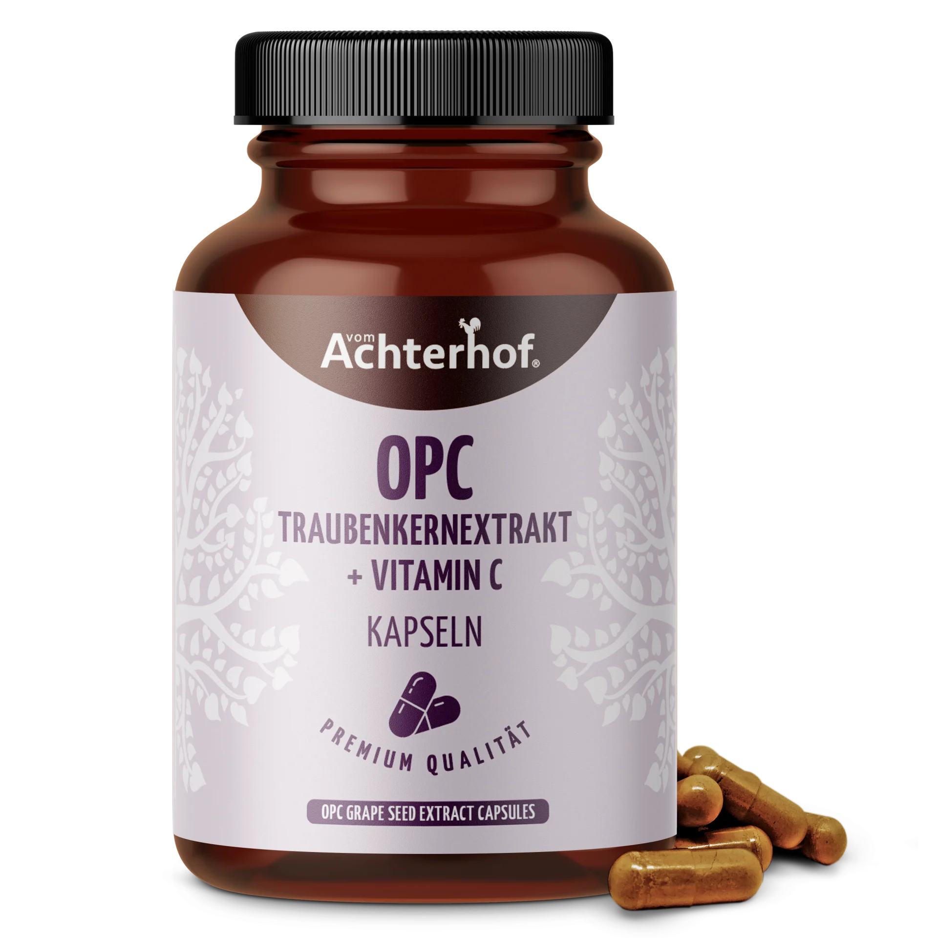 OPC Traubenkernextrakt + Vitamin C Kapseln (200 Kapseln) depicted