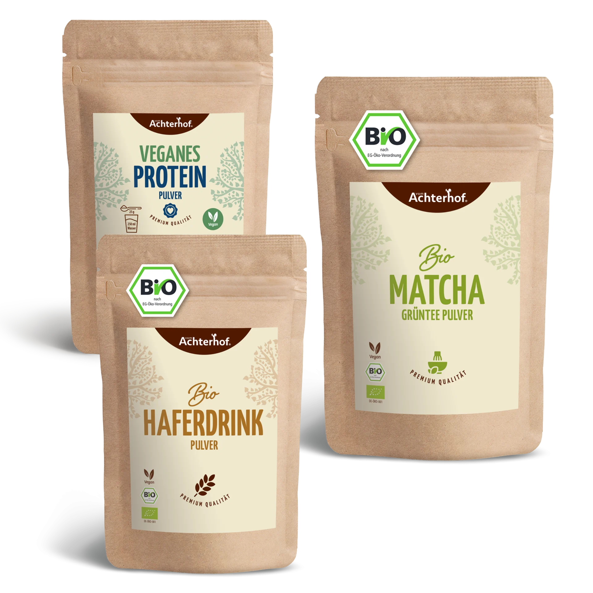 Protein Matcha Latte Set depicted