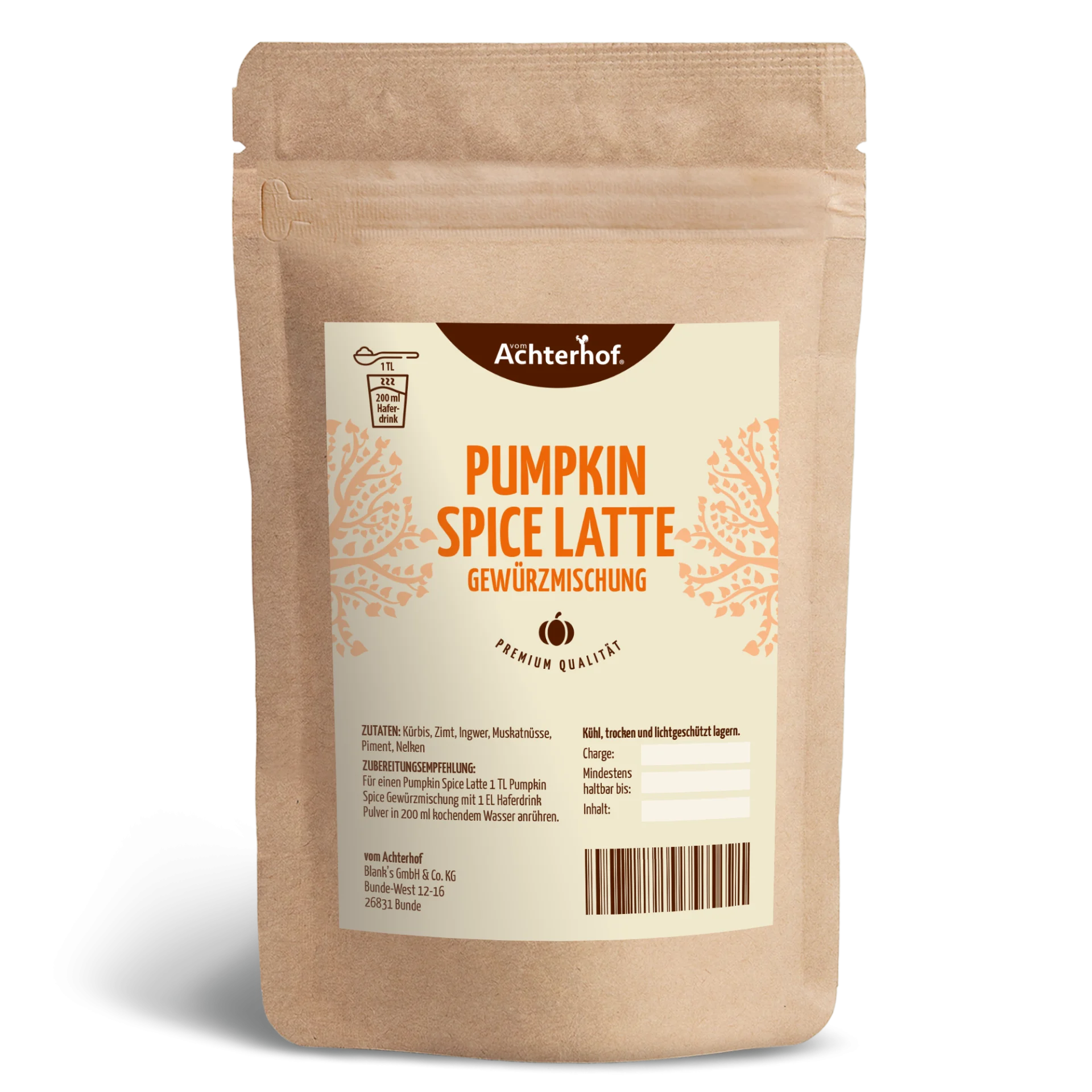 Pumpkin Spice Latte Gewürzmischung (100g) depicted